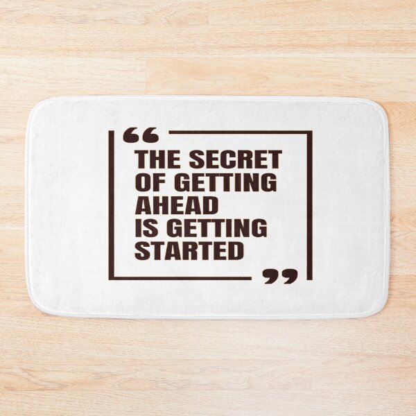 Item preview, Getting Ahead Starts with Getting Started – Motivational Quote for Productivity & Action designed and sold by Bright Nest Studio.