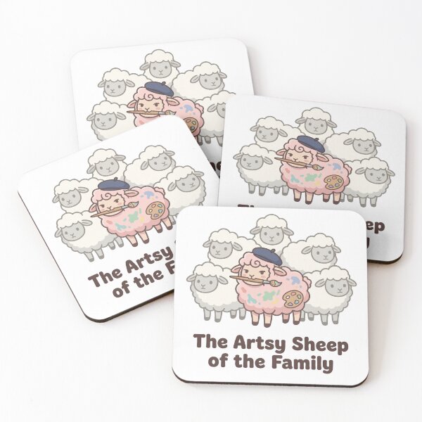 Item preview, The Artsy Sheep of the Family – Cute Artist Sheep Funny Creative Introvert Design designed and sold by aiqdelicia.