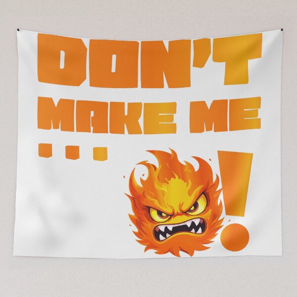 Item preview, Don’t Make Me Angry – Fiery Character Typography Graphic Design designed and sold by The-ADDesign.