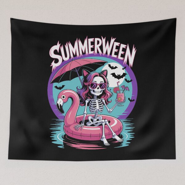 Item preview, Summerween Ghost Summer Halloween Vibes designed and sold by Formatage.