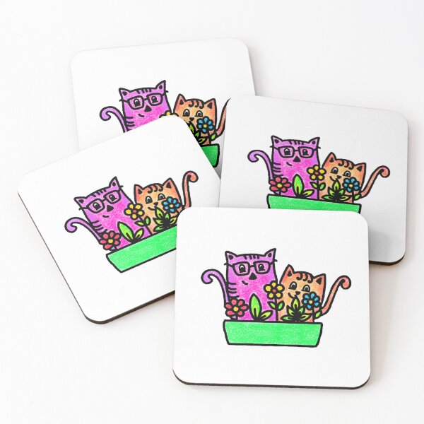 Item preview, The Cutsie - Looksie cats designed and sold by Aishwarya Suraj.