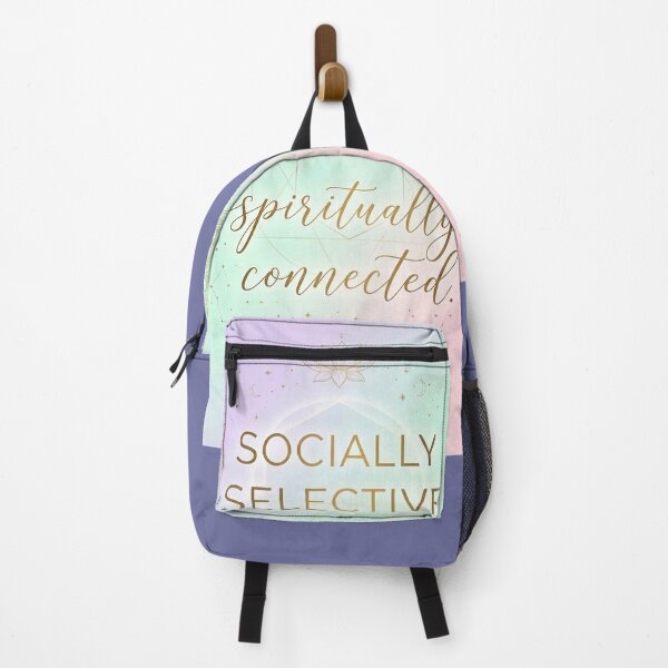 Item preview, Socially Selective Spiritually Connected Aura Quote designed and sold by SoulTalebyPooja.