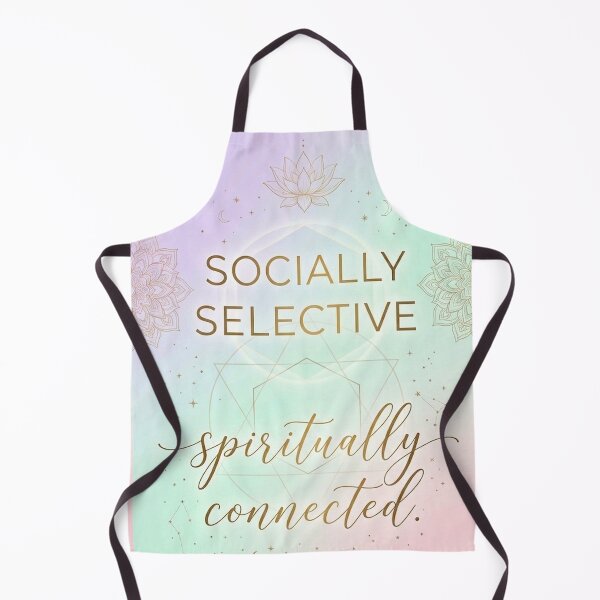 Item preview, Socially Selective Spiritually Connected Aura Quote designed and sold by SoulTalebyPooja.