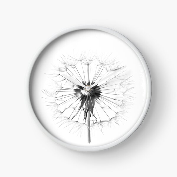 Item preview, Dandelion Seed Head Black and White Minimalist Botanical Art designed and sold by inkoutninja.