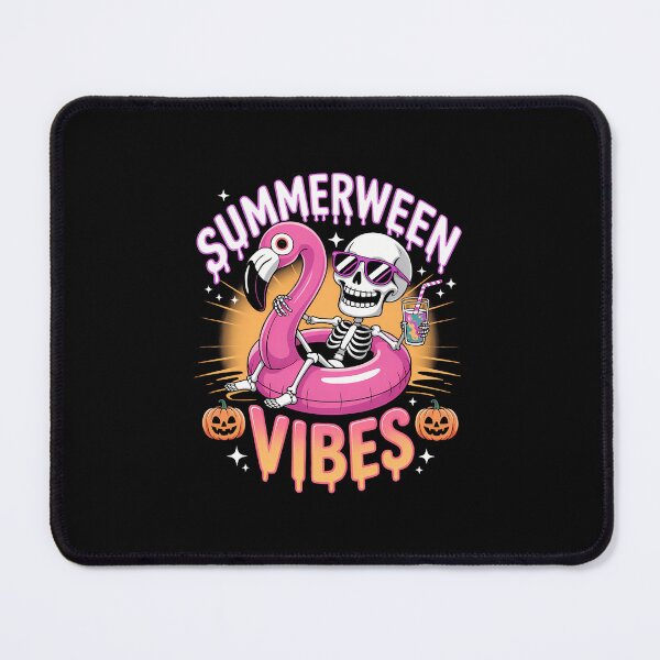 Item preview, Summerween Vibes Spooky Skeleton Flamingo Pool Halloween designed and sold by Formatage.