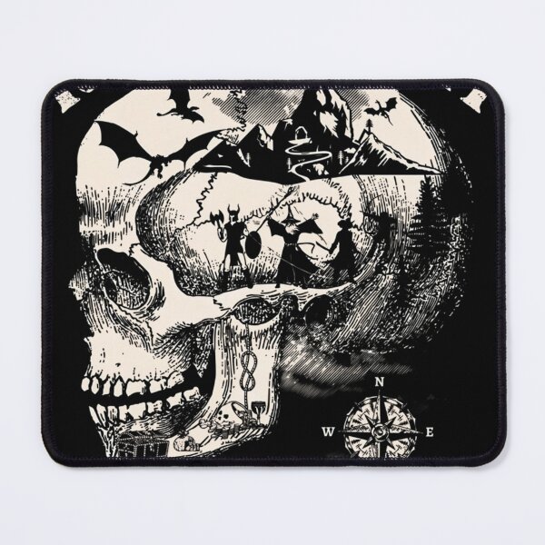 Item preview, Dungeons And Dragons Roll High Or Die. Party Fighting Dragons In A Skull Scene. designed and sold by elabdhasyaf.