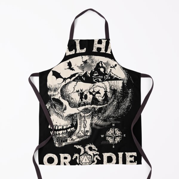 Item preview, Dungeons And Dragons Roll High Or Die. Party Fighting Dragons In A Skull Scene. designed and sold by elabdhasyaf.