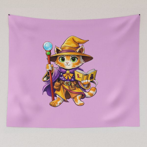 Item preview, Cute fortune-telling cat drawing. designed and sold by chromyral-creations.