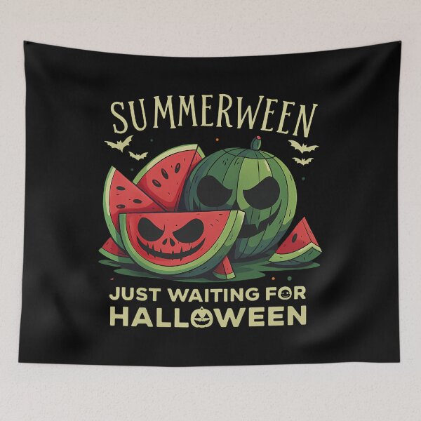 Item preview, Summerween Watermelon Ghost Halloween Bats Summer Vibes designed and sold by Formatage.