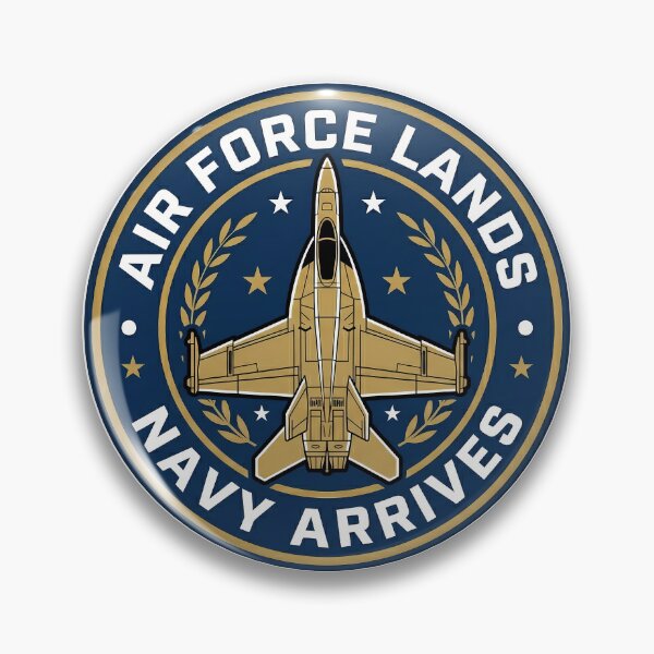Item preview, Air Force Lands – Navy Arrives Tactical Humor Emblem designed and sold by ArtDreams92.