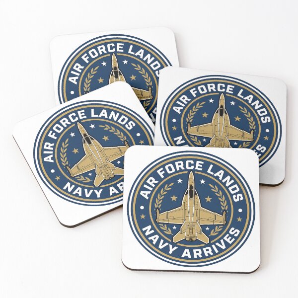 Item preview, Air Force Lands – Navy Arrives Tactical Humor Emblem designed and sold by ArtDreams92.