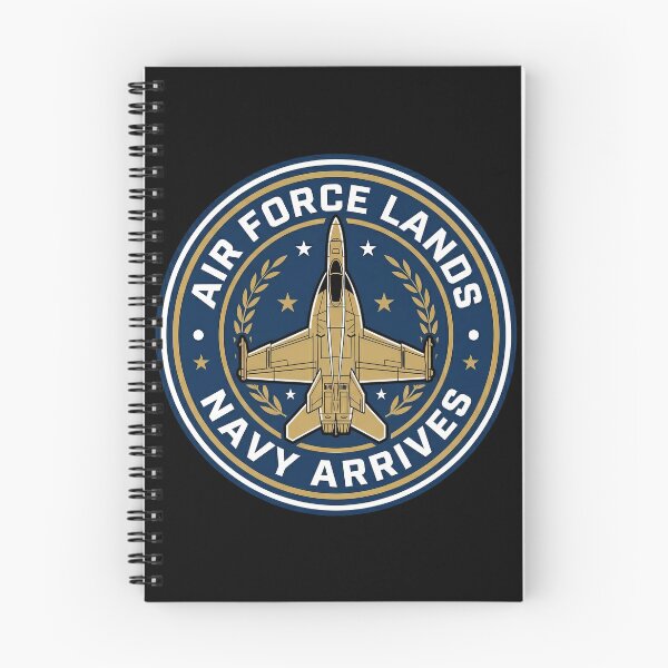 Item preview, Air Force Lands – Navy Arrives Tactical Humor Emblem designed and sold by ArtDreams92.