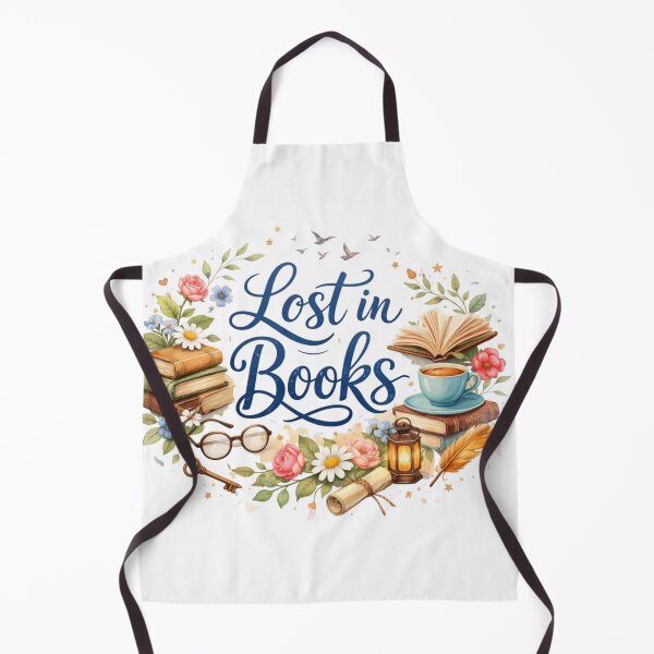 Item preview, Lost in Books – Aesthetic Book Lover Floral Reading Design designed and sold by Sanika arts .