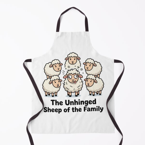 Item preview, The Unhinged Sheep of the Family – Funny Crazy Sheep Meme Relatable Humor Design designed and sold by aiqdelicia.
