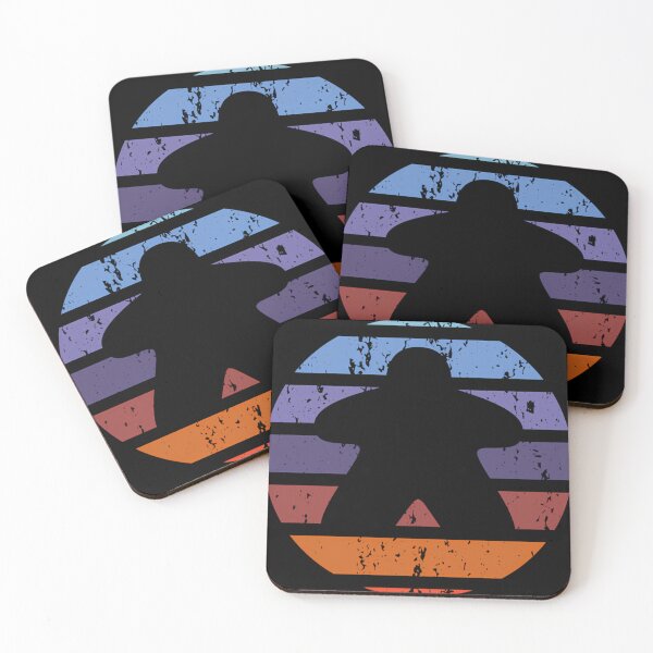 Item preview, Sunset Vintage Retro Board Game Meeple designed and sold by elabdhasyaf.