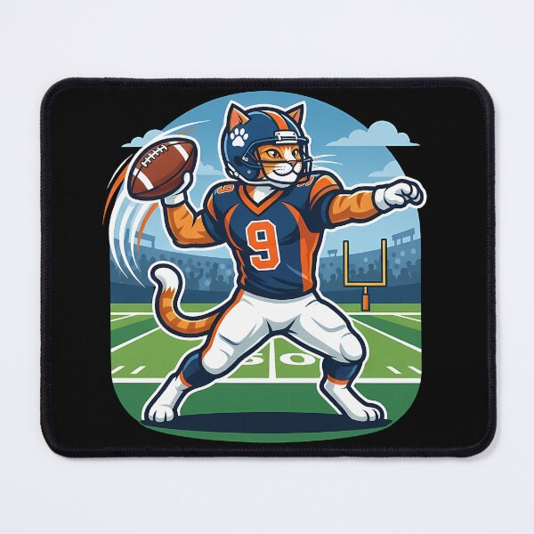 Item preview, Funny Cat Quarterback Football Cute Sports Cat designed and sold by RoyesButler.