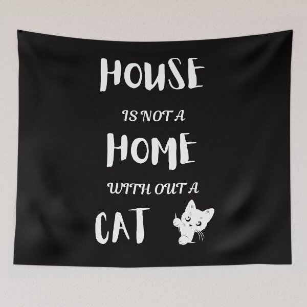 Item preview, House Is Not A Home With Out A Cat. designed and sold by Dinasshop.