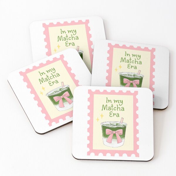 Item preview, In my Matcha Era Girlie Clipart Sticker Print designed and sold by NixDigitalStudio.