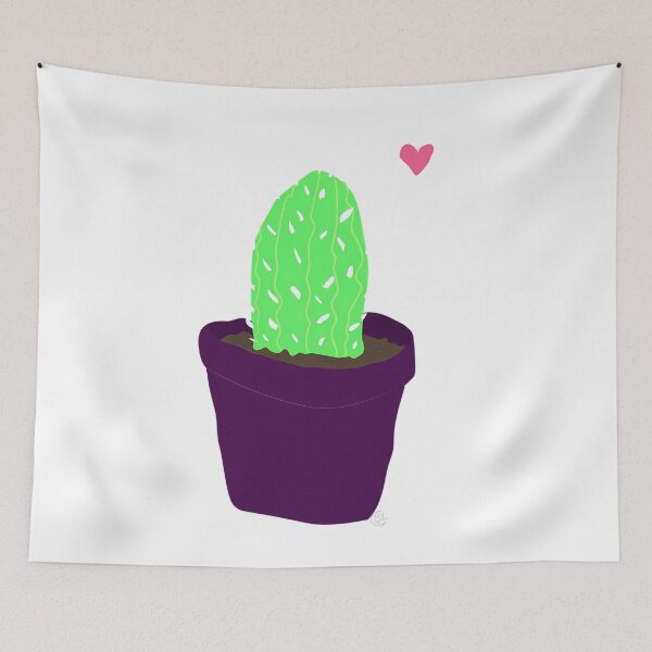 Item preview, Cute Happier Cactus Potted Plant Art designed and sold by xtcghsyrpx48.