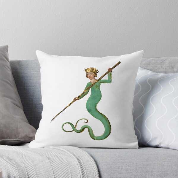 Item preview, Bizarre Medieval Marginalia Mermaid Art designed and sold by xtcghsyrpx48.