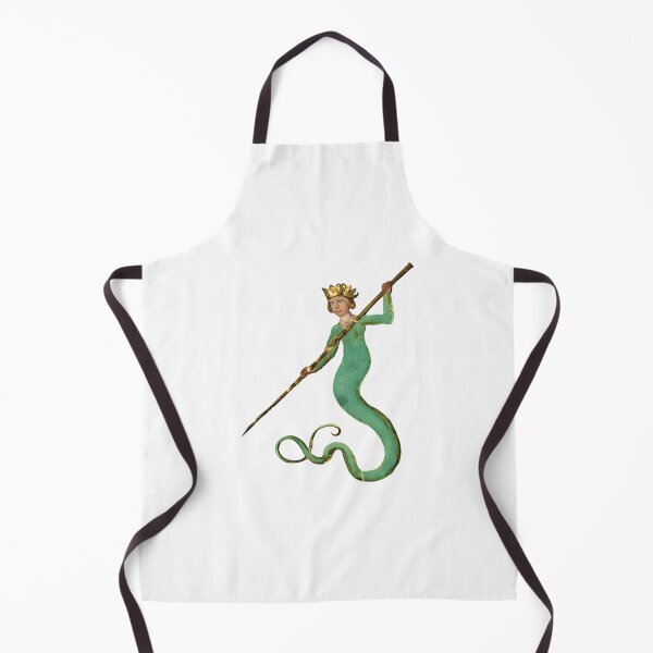 Item preview, Bizarre Medieval Marginalia Mermaid Art designed and sold by xtcghsyrpx48.