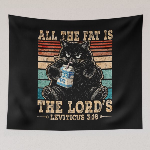 Item preview, All The Fat is The Lord's Leviticus 3:16 designed and sold by Patchina.