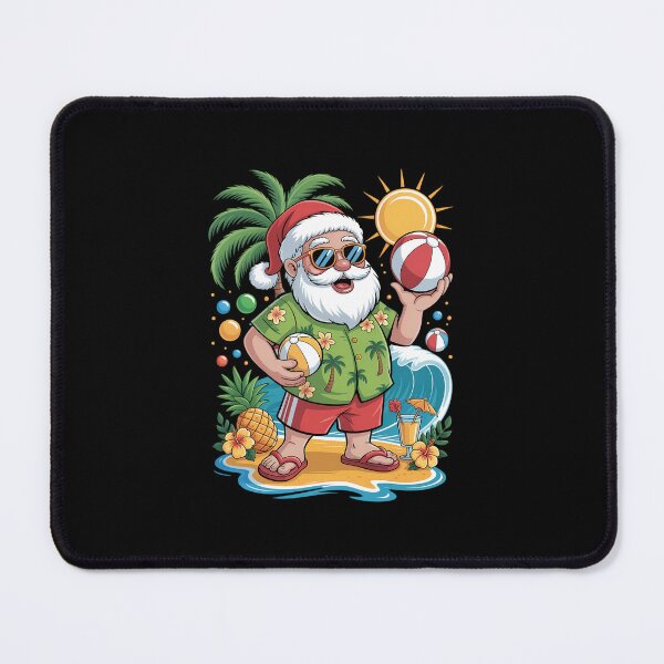 Item preview, Santa Christmas in July on Beach Hawaiian Summer Vacation designed and sold by Formatage.