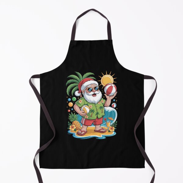 Item preview, Santa Christmas in July on Beach Hawaiian Summer Vacation designed and sold by Formatage.