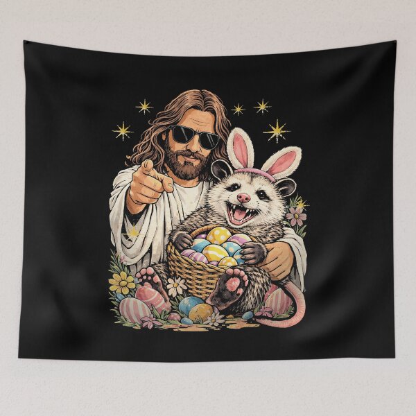 Item preview, jesus and possum easter  designed and sold by Ortigzitoun.
