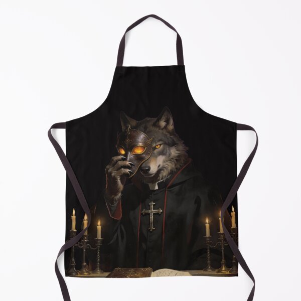 Item preview, The Mask Is Not the Lie — Dark Sacred Wolf Art designed and sold by GeoWhimsy Studio.
