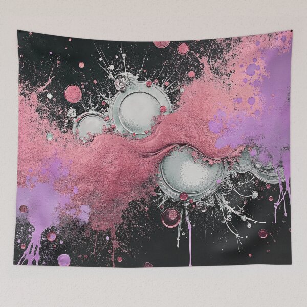 Item preview, Abstract Pink and Black Steampunk Design designed and sold by Huskyyy Designs.