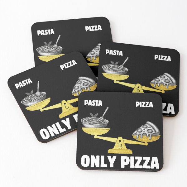 Item preview, WANTED Italian Food Dilemma: ONLY PIZZA Balance T-Shirt Black Version designed and sold by TheItaliandilemma.