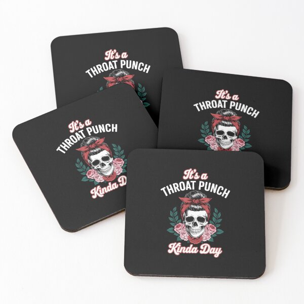 Item preview, It's A Throat Punch Kind Of Day Skeleton Floral designed and sold by EllenJast.