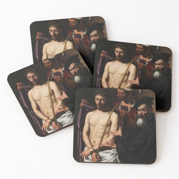 Item preview, Ecce Homo Caravaggio Baroque Painting Dramatic Religious Print designed and sold by TheSoulOfArt.