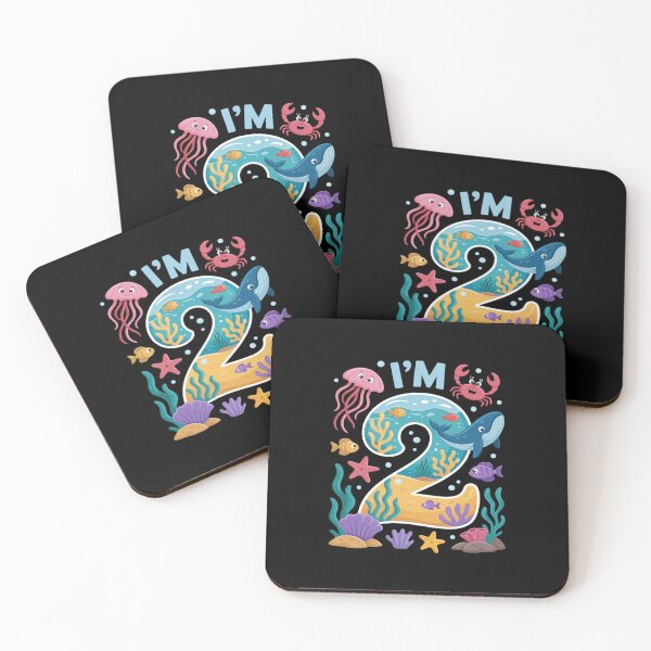 Item preview, Year Old Boy Girl Sea Animals I'm Two 2nd Birthday Kids designed and sold by RonnasJackson.