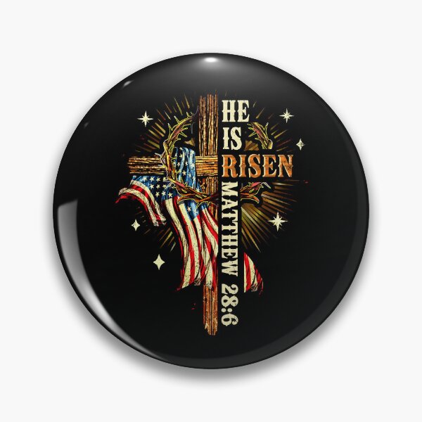 Item preview, Easter Cross He is Risen Jesus Christian Men Women Kid Youth designed and sold by Patchina.