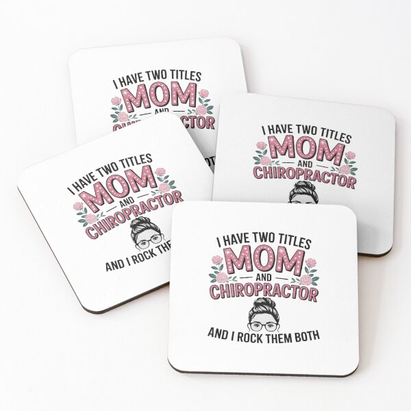 Item preview, I Have Two Titles Mom & Chiropractor Floral Mothers Day designed and sold by EllenJast.
