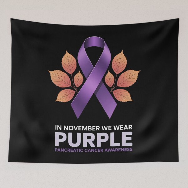 Item preview, In November We Wear Purple Pancreatic Cancer Awareness  designed and sold by EllenJast.