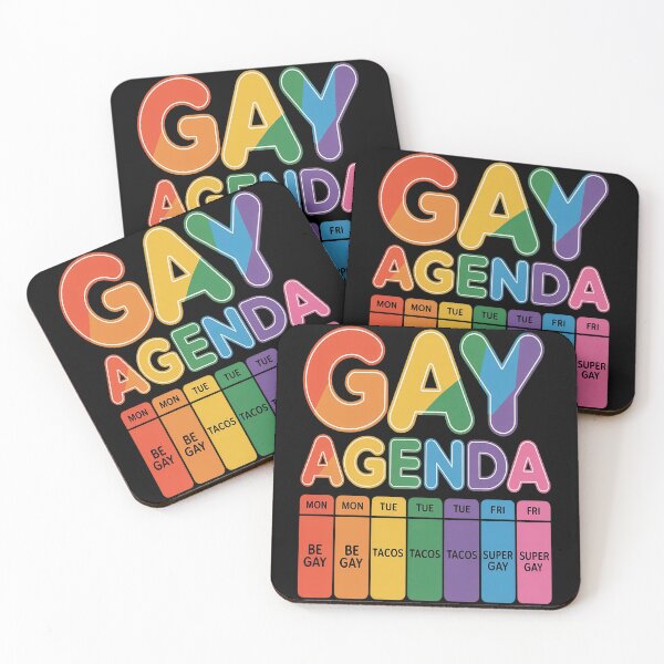 Item preview, Gay Agenda LGBTQ Rainbow Flag Pride Month Ally designed and sold by orlodrake.