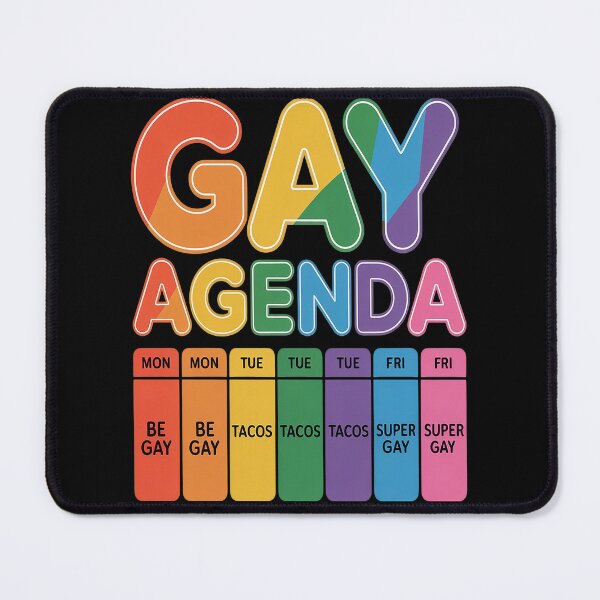 Item preview, Gay Agenda LGBTQ Rainbow Flag Pride Month Ally designed and sold by orlodrake.