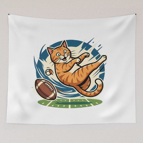 Item preview, Funny Football Cat Fail Cute Cat Humor Sports designed and sold by RoyesButler.