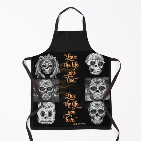 Item preview, Love the Life You Live Bob Marley Sugar Skull Collection designed and sold by KabronX.