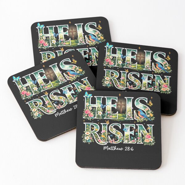 Item preview, He is Risen Christian Wildflower Happy Easter  designed and sold by Patchina.