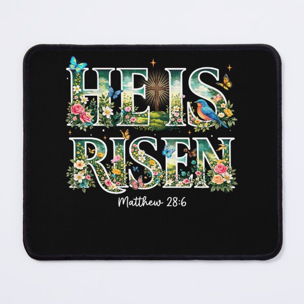 Item preview, He is Risen Christian Wildflower Happy Easter  designed and sold by Patchina.