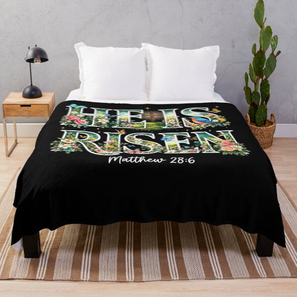 Item preview, He is Risen Christian Wildflower Happy Easter  designed and sold by Patchina.