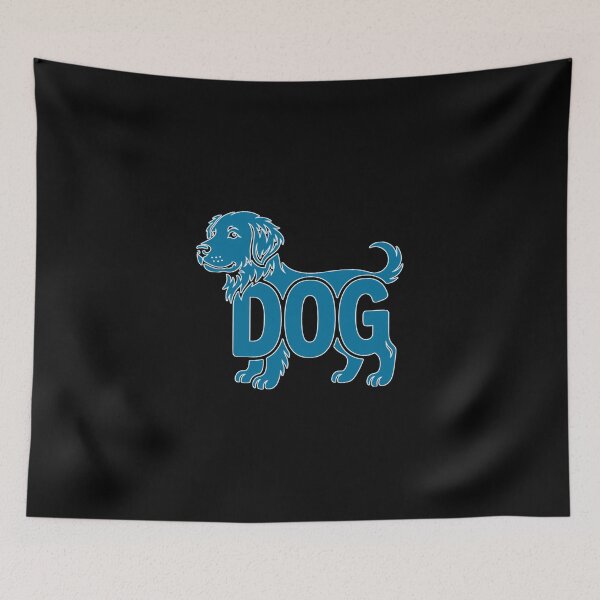 Item preview, Dog Silhouette with Bold Typography – Pet Lover’s Design designed and sold by LittleLoopArt.