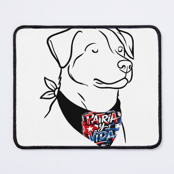 Item preview, Homeland and Life Dog Bandana – Cuban Freedom Pet Line Art Design designed and sold by YanitaTF.
