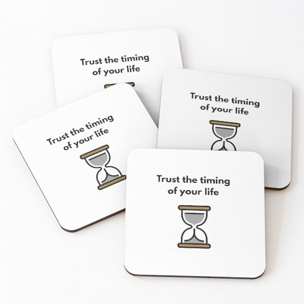 Artikelvorschau, Trust the Timing of Your Life Quote – Inspirational Patience & Self Growth Design entworfen und verkauft von iccdesignsshop.