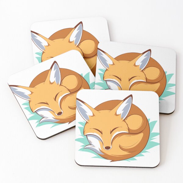 Item preview, Cozy Sleeping Fox Curled Up Cute Woodland Animal Art designed and sold by MutzelArts.