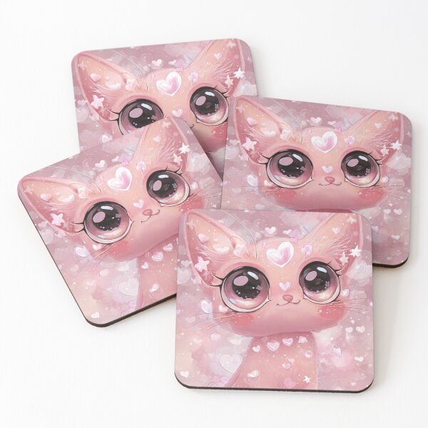 Item preview, Big Eyes Kawaii Cat designed and sold by Utsav kadia.